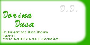 dorina dusa business card